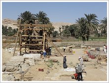 Excavation work at Kom el-Hettan, 2010