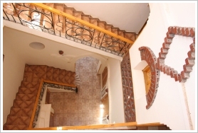 Staircase of a villa in Habu, Luxor West Bank