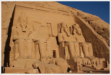 Facade of the Great Temple at Abū Simbel