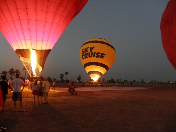 Hot-Air Balloons on the Luxor West Bank