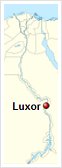 Location of Luxor within Egypt