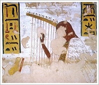 Tomb of Ramses III, right harpist