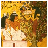 TT1, Tomb of Sennedjem - Nut in a sycamore fig