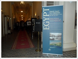 Egypt from Past to Present - Poster and view into the exhbition room