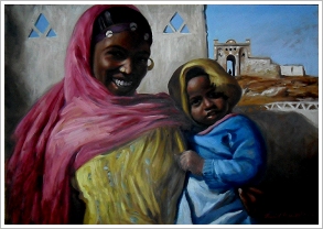 Farid Fadel: Mother and Child, Nubia. 2010