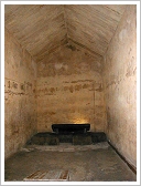 Pyramid of Khafre, Giza - Burial chamber with sarcophagus