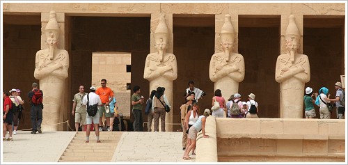 Tourists at Hatshepsut Temple, Luxor West Bank