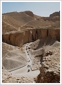 Pathway to the tomb of Tuthmosis III in the Valley of the Kings, Luxor West Bank