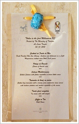 Conference "Thebes in the First Millenium BC" - Menu of the dinner at Luxor Temple