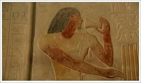 Relief in Ptahhotep's tomb in Saqqara