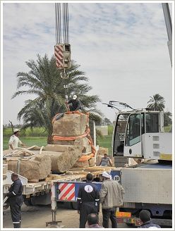 The salvage of two threatened Colossi of Amenhotep III at Kom el-Hettan, Luxor West Bank