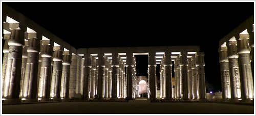 Luxor Temple by night - Sun court
