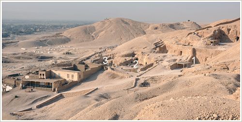 Excavation projects of the Belgian mission in Sheikh Abd el-Qurna, Luxor West Bank, © CReA-Patrimoine