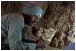 Mortuary Temple of Amenhotep II: Discovery of canopic jars,© CEFB