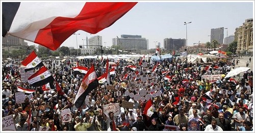 Tahrir Square in Cairo on 28 June 2013, © dpa