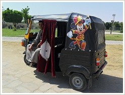 Tuk-Tuk at the ferry dock on Luxor's west bank