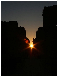 Winter solstice in Karnak Temple, Luxor East Bank, © Robert Bauval
