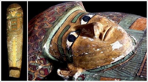 Newly discovered 17th Dynasty sarcophagus, © MSA