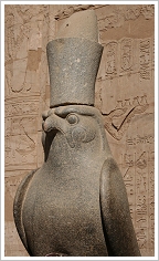 Statue of falcon god Horus