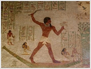 Khnumhotep II on fowling (BH3)
