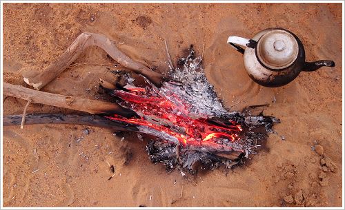 Tea at the dunes, Dakhla Oasis